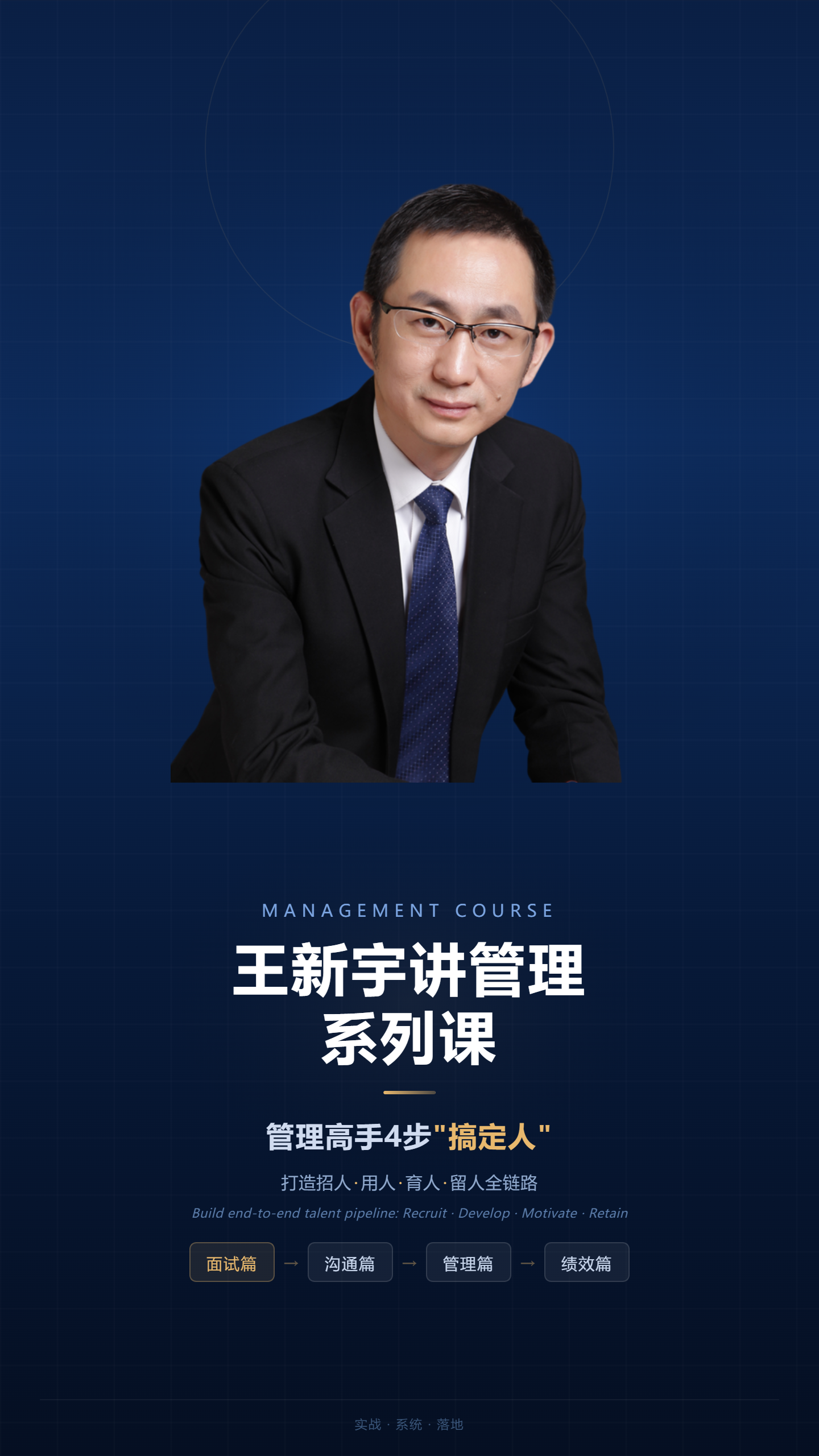 管理者必修课-王新宇讲管理系列课4合1 管理高手4步"搞定人"